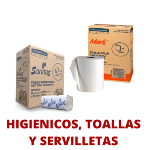 Higiénicos, Toallas y Servilletas