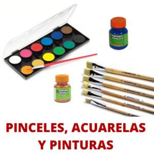 Pinceles, Acuarelas y Pinturas